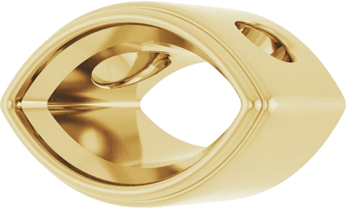 Pakabukas „Bezel-Set Solitaire“ 14k yellow gold Marquise 10mm x 5mm (2)