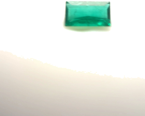 0.35 carat GREEN Baguette Smaragdas (1)