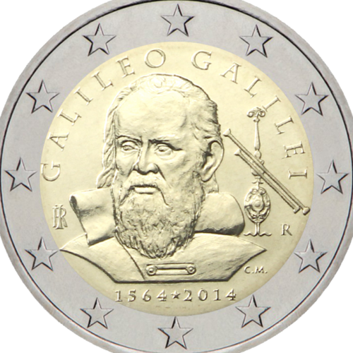 2014 Italy Galileo Galilei 2 euro coin (2)