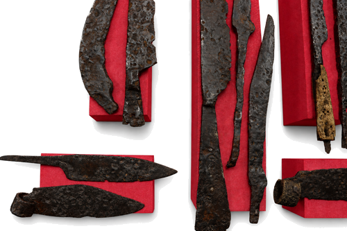 Medieval combat knife set (10 pcs.), Europe, 15th century (3)