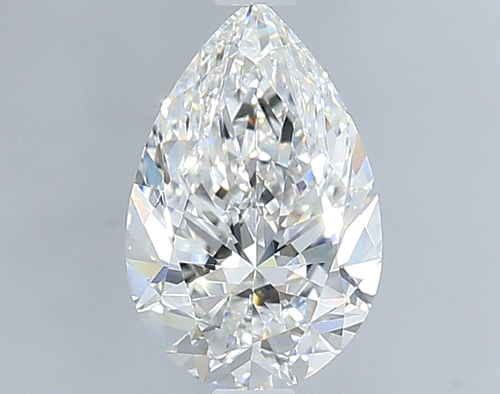 1.0 carat F-VVS2 Natūralus Pear Deimantas (1)
