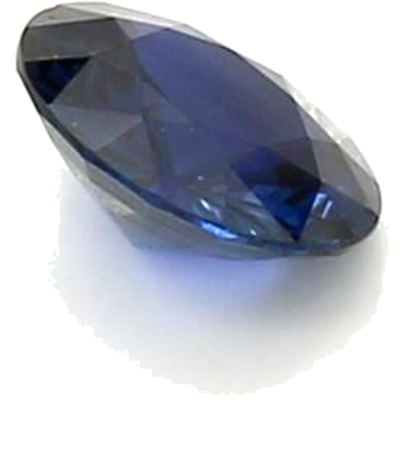 0.58 carat BLUE BRILLIANTSTEP cut Round Safyras (1)