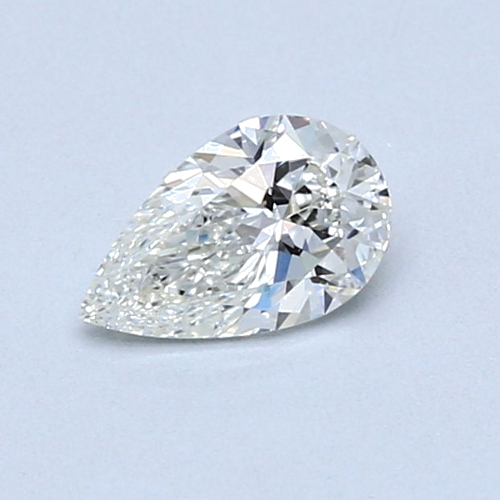 0.5 carat H-SI1 Natūralus Pear Deimantas (1)