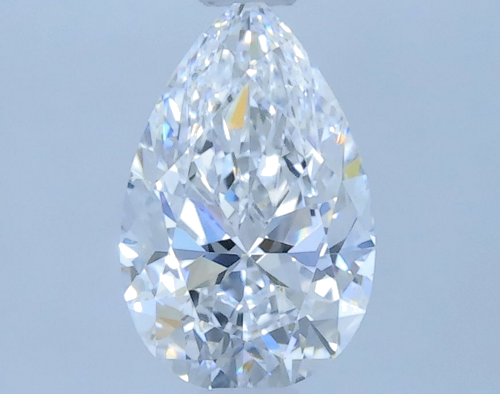 0.55 carat D-VVS1 Natūralus Pear Deimantas (1)