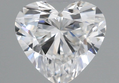 0.45 carat F-VS2 Natūralus Heart Deimantas (1)