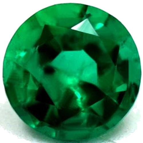 0.4 carat GREEN Round Smaragdas (1)