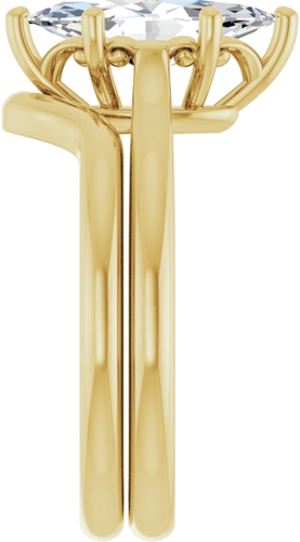 Sužadėtuvių Žiedas „Solitaire“ 14k yellow gold Marquise 12mm x 6mm (9)