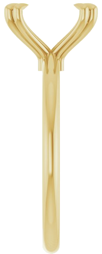 Sužadėtuvių Žiedas „Double Claw-Prong“ 14k yellow gold Elongated Cushion 9mm x 7mm (4)