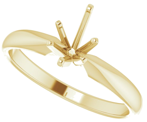 Sužadėtuvių Žiedas „Solitaire“ 14k yellow gold Pear 7mm x 4.5mm (5)