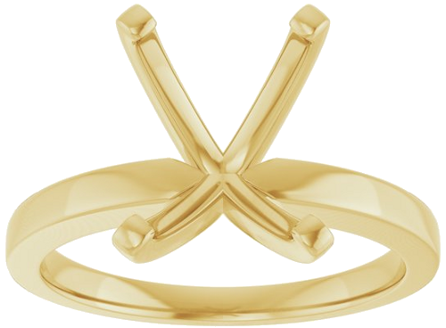 Sužadėtuvių Žiedas „Solitaire“ 10k yellow gold Emerald 10mm x 8mm (3)