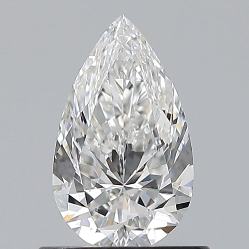 0.7 carat F-VS2 Natūralus Pear Deimantas (1)