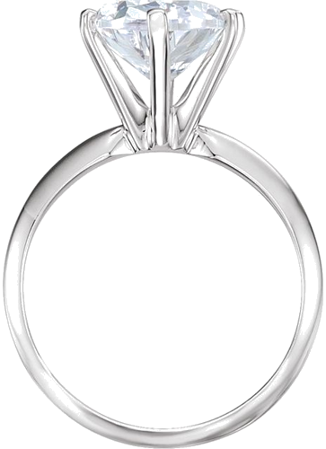 Sužadėtuvių Žiedas „Lightweight Solitaire“ 14k white gold Oval 11mm x 9mm (2)