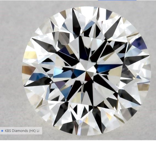 0.55 carat H-VVS2 Excellent cut Natūralus Round Deimantas (1)
