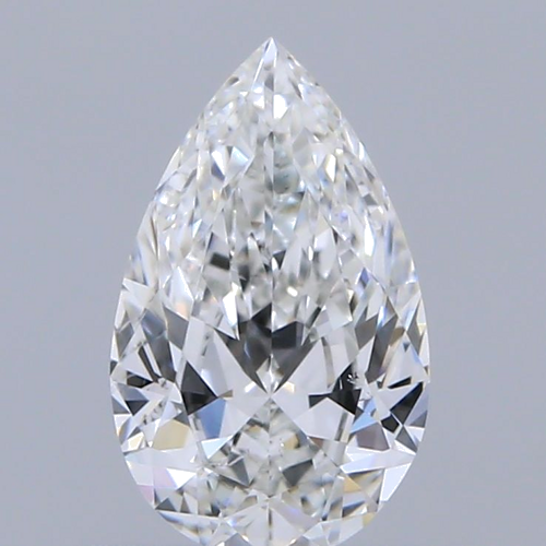 0.51 carat F-SI1 Natūralus Pear Deimantas (1)
