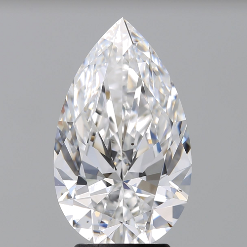 3.03 carat D-VS2 Natūralus Pear Deimantas (1)