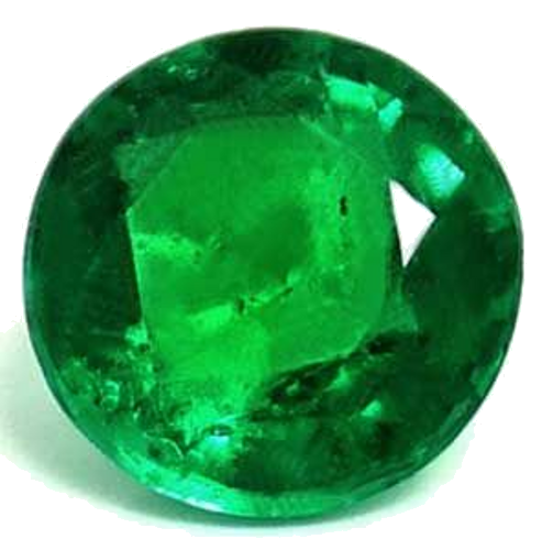 0.41 carat GREEN Round Smaragdas (1)