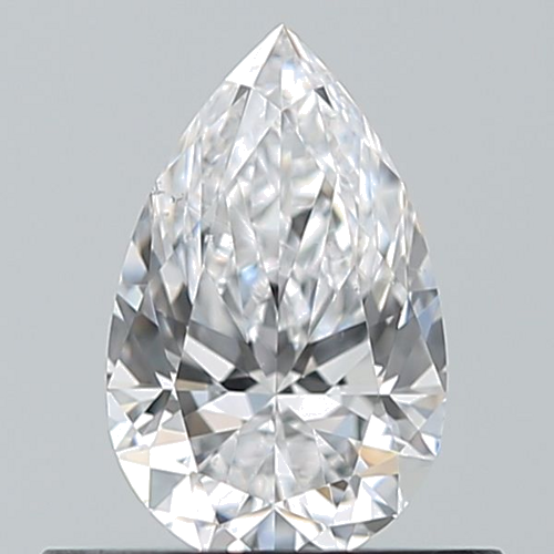 0.5 carat D-VS2 Natūralus Pear Deimantas (1)
