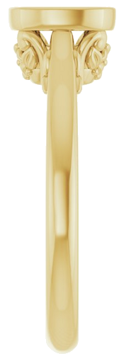 Sužadėtuvių Žiedas „Bezel-Set“ 417 Geltonojo Aukso Cushion 6mm (4)