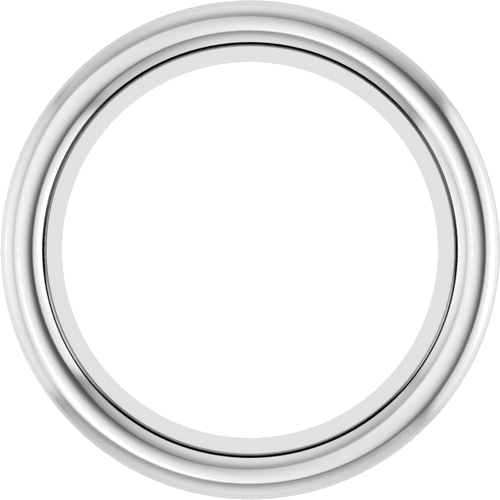 Pakabukas „Bezel-Set Solitaire“ 14k white gold Round 6.5mm (1)
