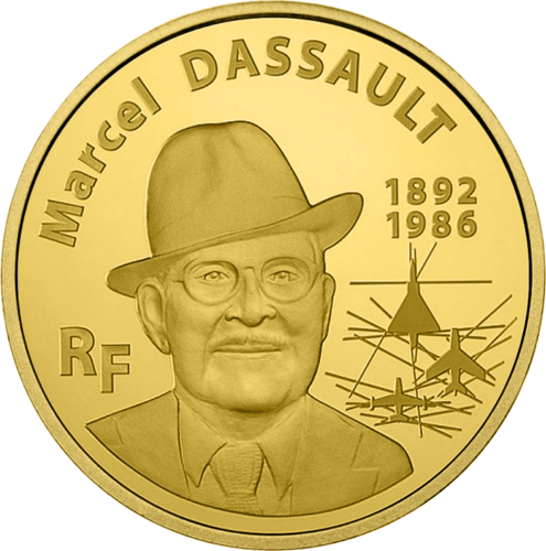 2010 Marcel Dassault France 50 euro gold coin (2)