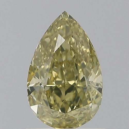 1.12 carat Fancy Brownish Greenish Yellow-VS1 Natūralus Pear Deimantas (1)