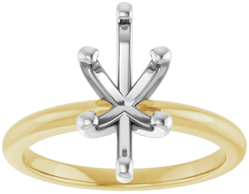 Sužadėtuvių Žiedas „Solitaire“ 585 Baltojo Ir Geltonojo Aukso Marquise 12mm x 6mm (3)