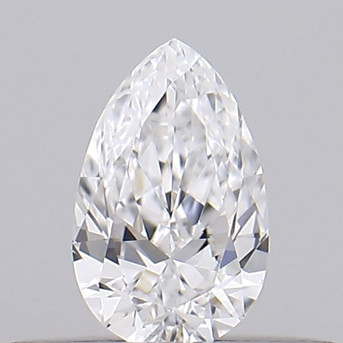 0.18 carat D-VVS1 Natūralus Pear Deimantas (1)