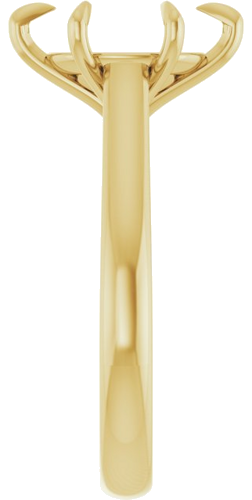 Sužadėtuvių Žiedas „Claw-Prong“ 14k yellow gold Oval 11mm x 9mm (4)