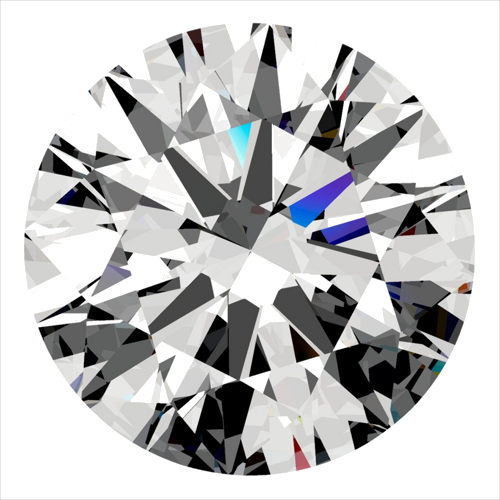 0.44 carat E-VVS1 Excellent cut Natūralus Round Deimantas (1)