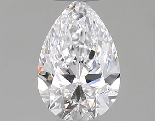 0.26 carat D-VVS1 Natūralus Pear Deimantas (1)