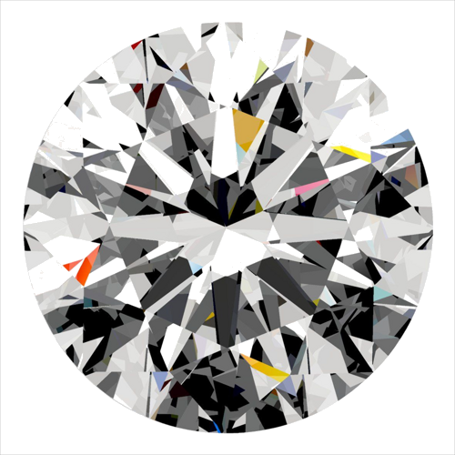 0.4 carat E-VS2 Excellent cut Natūralus Round Deimantas (1)