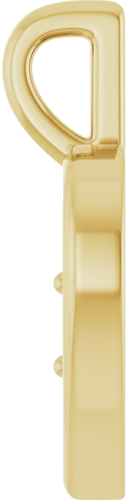 Pakabukas „Accented Heart“ 14k yellow gold Round 3mm (3)
