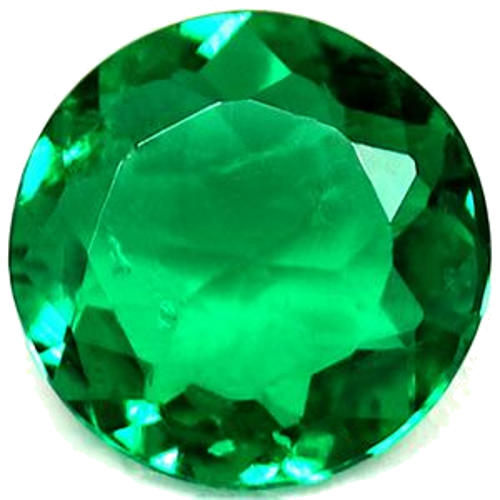 0.41 carat GREEN Round Smaragdas (1)