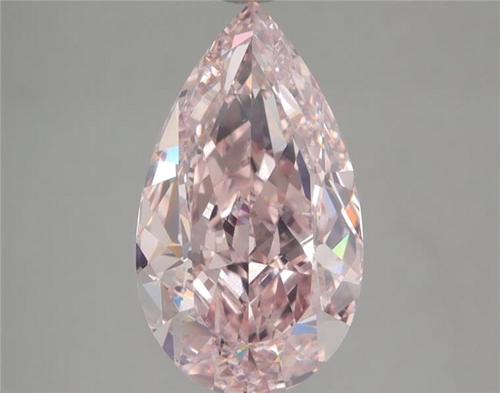 3.39 carat Fancy Pink-VS2 Natūralus Pear Deimantas (1)