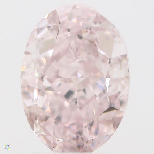 0.56 carat Fancy  Pink-VS2 Natūralus Oval Deimantas (1)