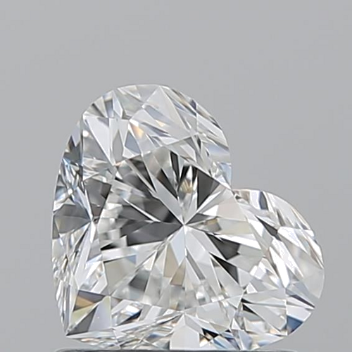 1.01 carat G-VVS2 Natūralus Heart Deimantas (1)