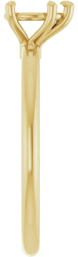 Sužadėtuvių Žiedas „Claw-Prong“ 14k yellow gold Pear 6mm x 4mm (4)