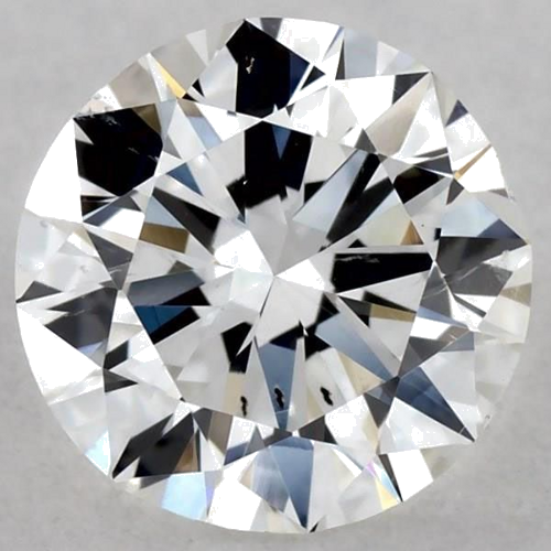 0.59 carat F-SI1 Excellent cut Natūralus Round Deimantas (1)