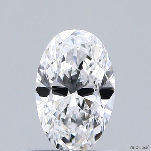 0.5 carat D-VS2 Natūralus Oval Deimantas (1)