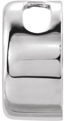 14K White Solitaire Slide Pendant Mounting 5mm   1 2 CT Pendant (2)