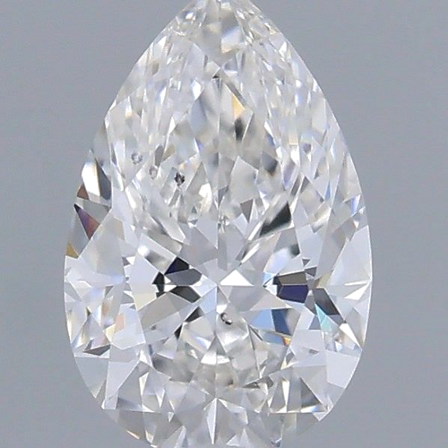 0.31 carat F-SI2 Natūralus Pear Deimantas (1)