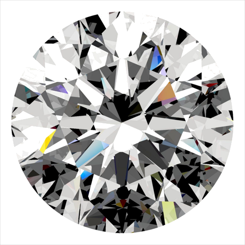 0.51 carat E-VS1 Excellent cut Natūralus Round Deimantas (1)
