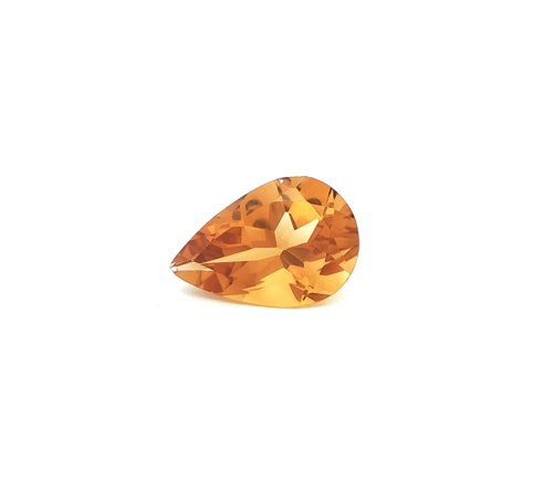 5.7 carat YELLOW Pear Citrine (1)