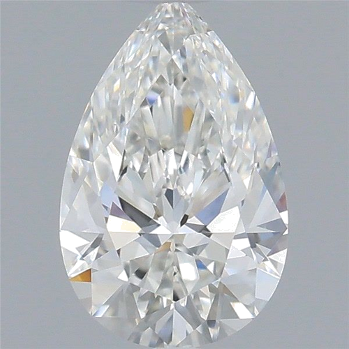 0.7 carat G-VS2 Natūralus Pear Deimantas (1)