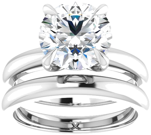 Sužadėtuvių Žiedas „Claw-Prong Solitaire“ 925 Sidabro Round 9mm (8)