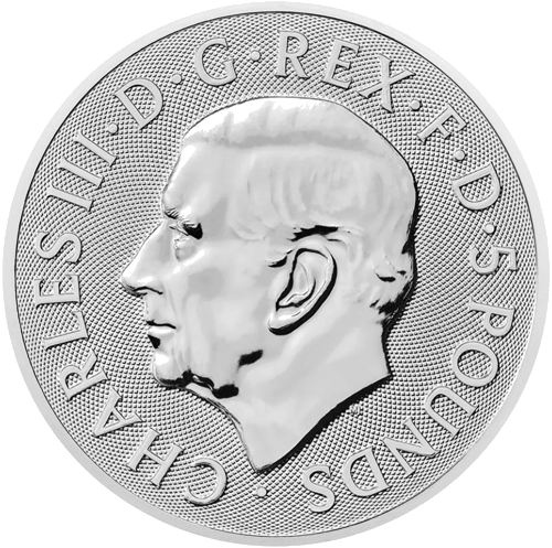 2025 Великобритания Королевские Тюдорские Звери: Ричмондская гончая 2 oz серебряная монета (2)