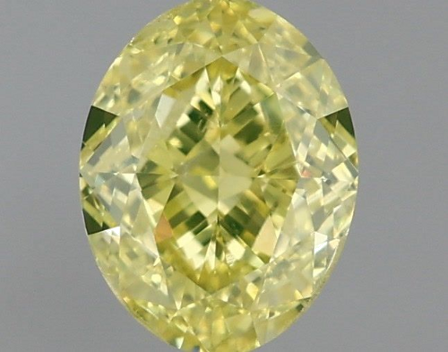 1.01 carat Fancy Intense Yellow-SI1 Natūralus Oval Deimantas (1)