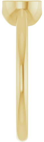 Sužadėtuvių Žiedas „Half-Bezel Solitaire“ 14k yellow gold Round 6mm (4)
