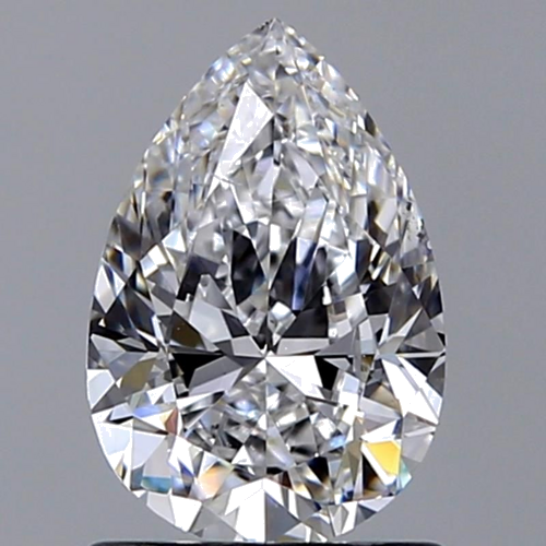 1.0 carat D-SI1 Natūralus Pear Deimantas (1)