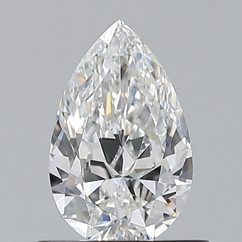 0.61 carat F-VVS2 Natūralus Pear Deimantas (1)